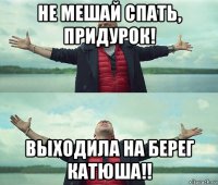 не мешай спать, придурок! выходила на берег катюша!!