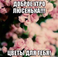 доброе утро люсенька!!! цветы для тебя!