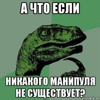 а что если никакого манипуля не существует?