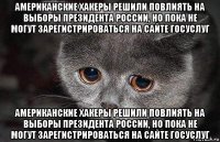 американские хакеры решили повлиять на выборы президента россии, но пока не могут зарегистрироваться на сайте госуслуг американские хакеры решили повлиять на выборы президента россии, но пока не могут зарегистрироваться на сайте госуслуг