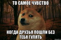 то самое чувство когда друзья пошли без тебя гулять