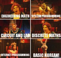 Engineering Math System Programming Circuit and Lab Discrete Maths Internet Programming Basic Korean!