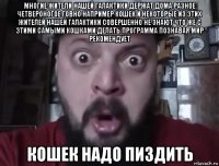 многие жители нашей галактики держат дома разное четвероногое говно например кошек и некоторые из этих жителей нашей галактики совершенно не знают что же с этими самыми кошками делать программа познавая мир рекомендует кошек надо пиздить