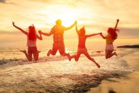 Happy people