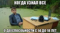 когда узнал все о дееспособности с 14 до 18 лет