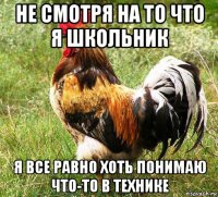 не смотря на то что я школьник я все равно хоть понимаю что-то в технике