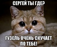 сергей ты где? гузель очень скучает по тебе!