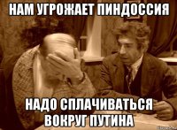 нам угрожает пиндоссия надо сплачиваться вокруг путина