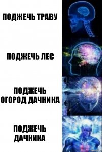 поджечь траву поджечь лес поджечь огород дачника поджечь дачника