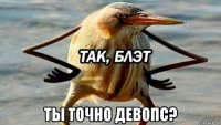  ты точно девопс?