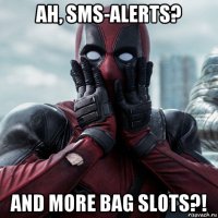 ah, sms-alerts? and more bag slots?!