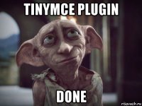 tinymce plugin done