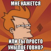 мне кажется или ты просто унылое говно?
