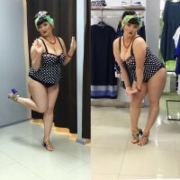 Сексуальная училка в купальнике