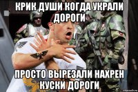 крик души когда украли дороги просто вырезали нахрен куски дороги