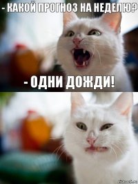 - Какой прогноз на неделю? - Одни Дожди!