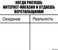 когда рисуешь интернет-магазин и отдаешь верстальщикам  