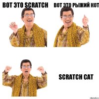 вот это scratch вот это рыжий кот Scratch cat