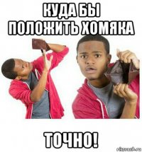 куда бы положить хомяка точно!