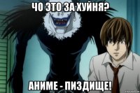 чо это за хуйня? аниме - пиздище!