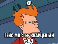 xp гейс мистер кварцевый зад