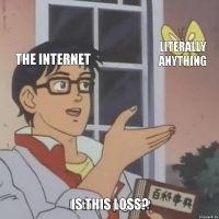 The internet Literally anything Is this loss?