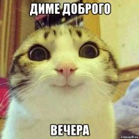 диме доброго вечера