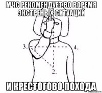 мчс рекомендует во воремя экстреных ситуаций и крестогово похода