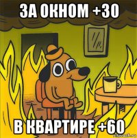 за окном +30 в квартире +60