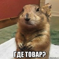  где товар?