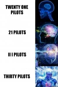 Twenty one pilots 21 pilots II I PILOTS THIRTY PILOTS