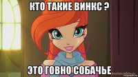 кто такие винкс ? это говно с0бачье