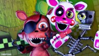 Создать мем ФНаФ Мангл Mangle