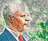 Создать мем Kofi Annan