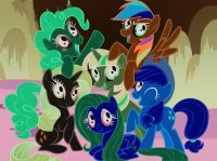 Создать мем My little pony