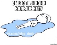 смысла жизни больше нету 