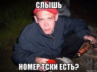 слышь номер тски есть?