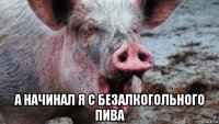  а начинал я с безалкогольного пива