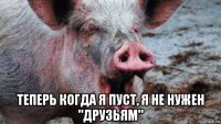  теперь когда я пуст, я не нужен "друзьям"