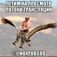 летим на просмотр потока трансляции @linuxpubgod