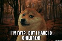  i`m fat?.. but i have 10 children!