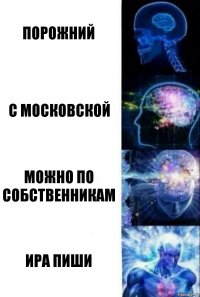 Порожний С московской Можно по собственникам Ира пиши