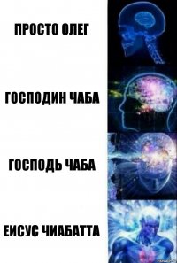 Просто Олег Господин Чаба Господь Чаба Еисус Чиабатта