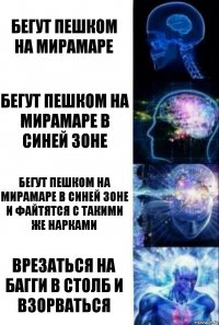 бегут пешком на мирамаре бегут пешком на мирамаре в синей зоне бегут пешком на мирамаре в синей зоне
и файтятся с такими же нарками врезаться на багги в столб и взорваться