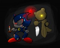Создать мем Tails Doll and Metal Sonic
