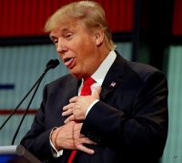 Создать мем Трамп удивляется