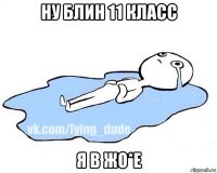 ну блин 11 класс я в жо*е