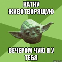 катку животворящую вечером чую я у тебя