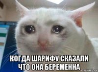  когда шарифу сказали что она беременна