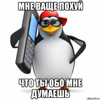 мне ваще похуй что ты обо мне думаешь